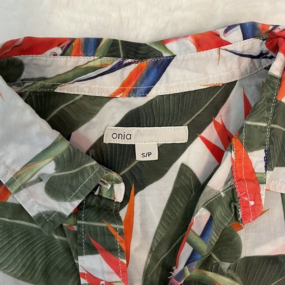 Onia Size Small Womens Vacation Shirt Dress with Pockets - Picture 3 of 8